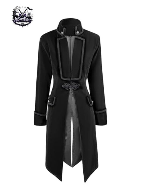 Victorian Steampunk Jacket Velvet Pirate Gothic Costume Blazer Adjustable - Picture 4 of 7